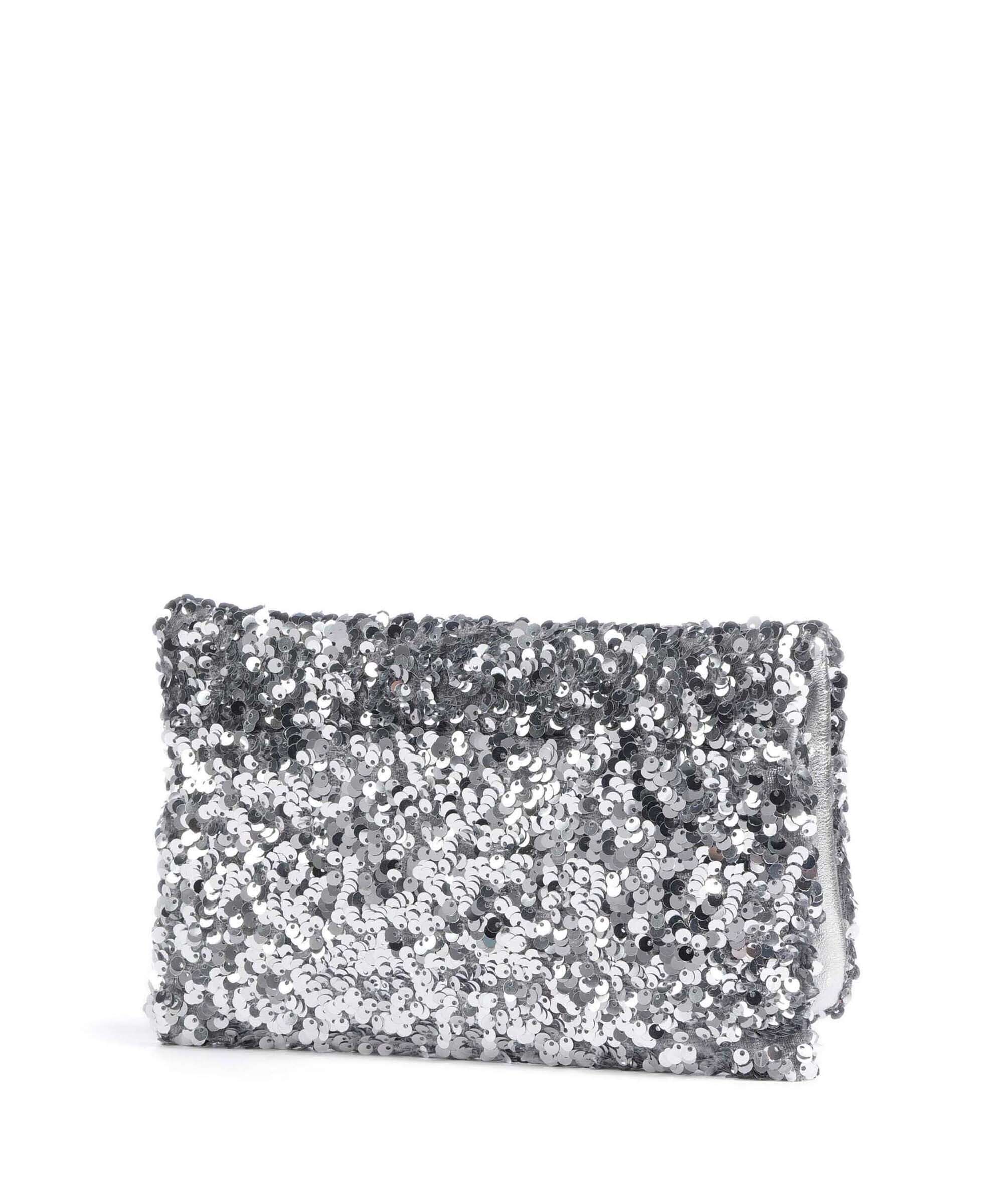 Abro Sequins Clutch bag silver