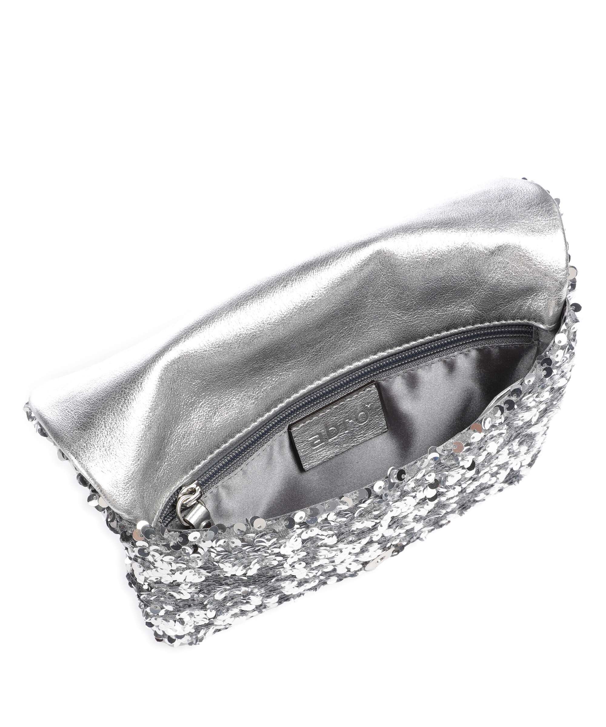 Abro Sequins Clutch bag silver