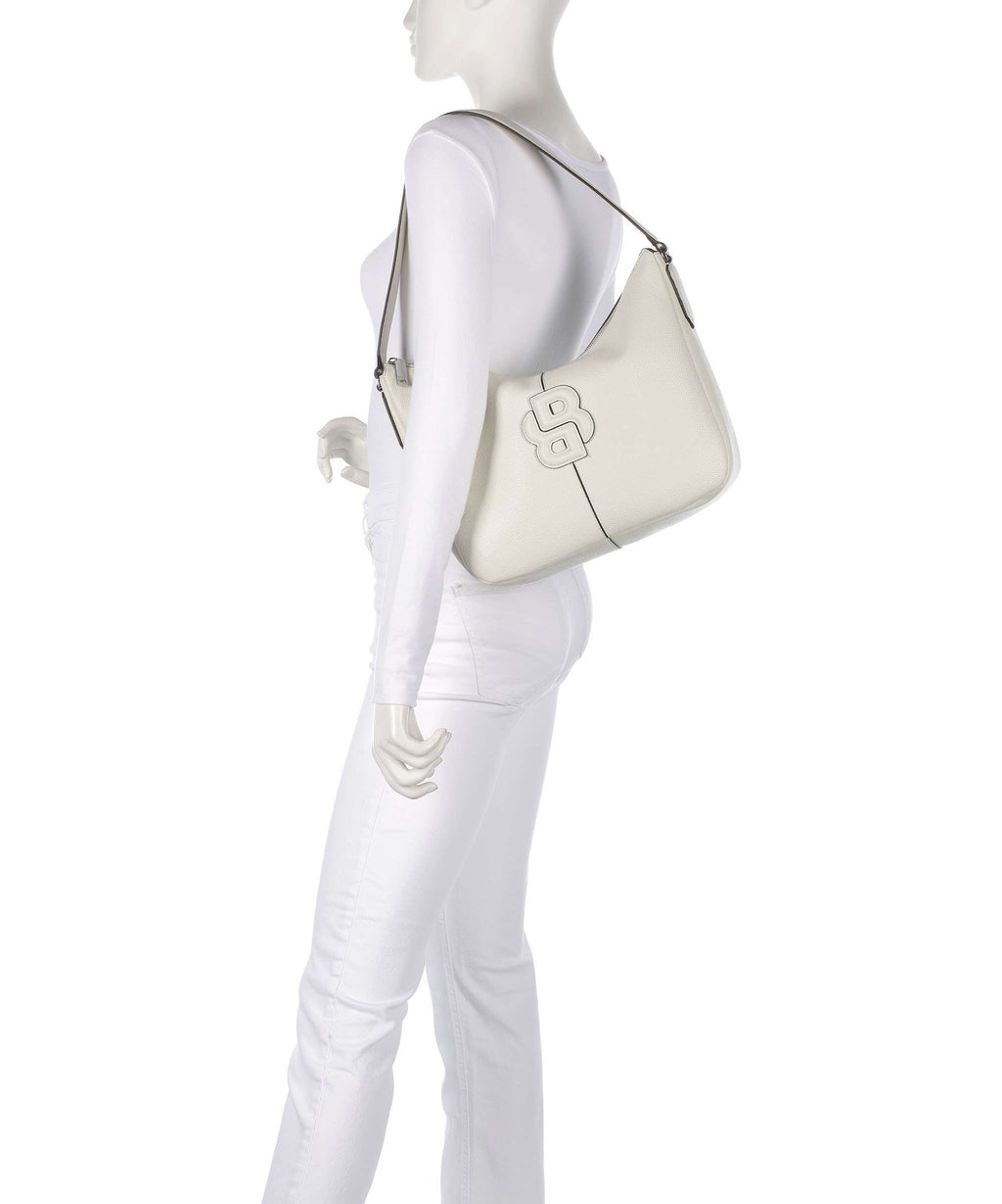 BOSS Anett Hobo bag open white