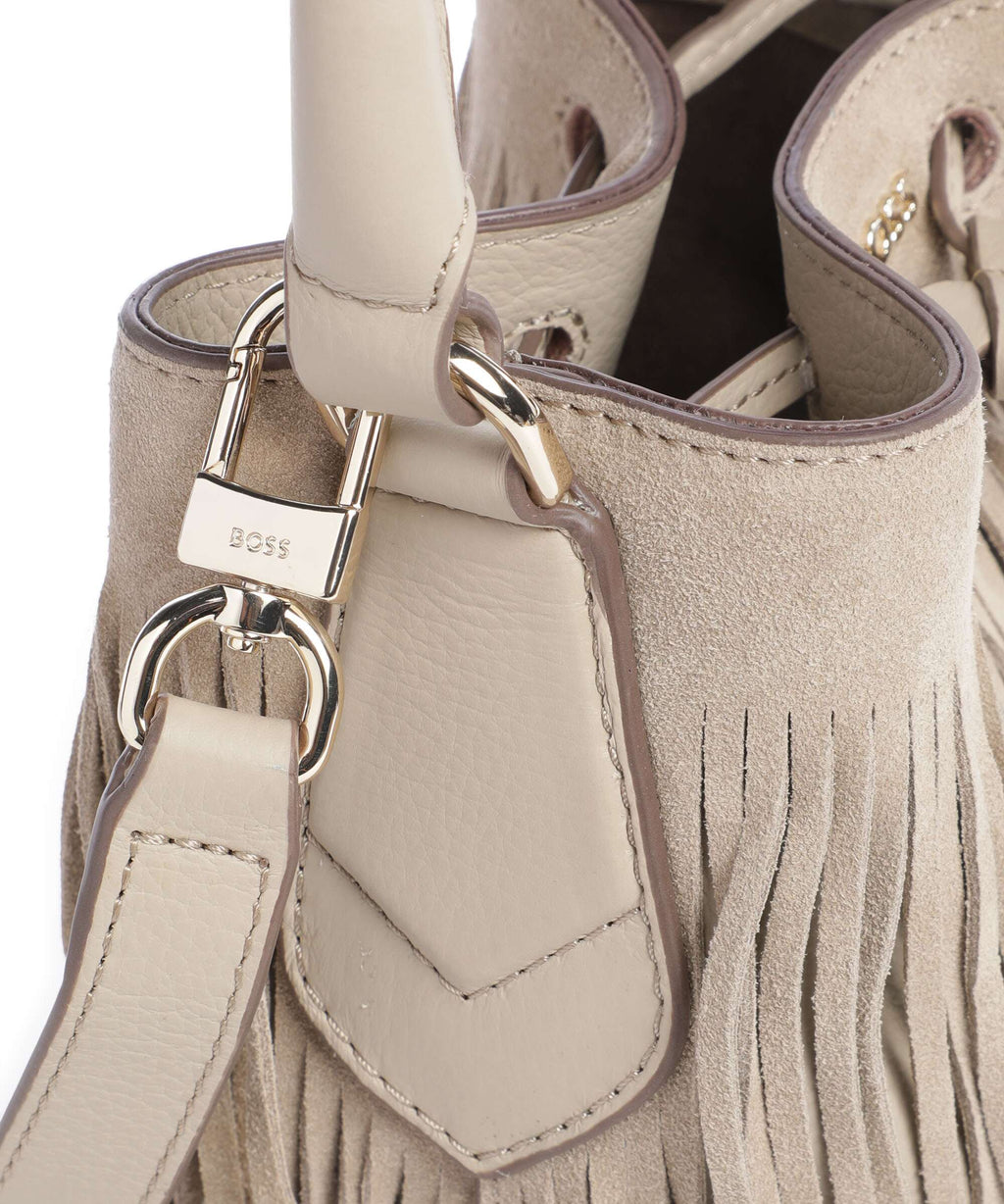 BOSS Lenah Bucket bag light beige