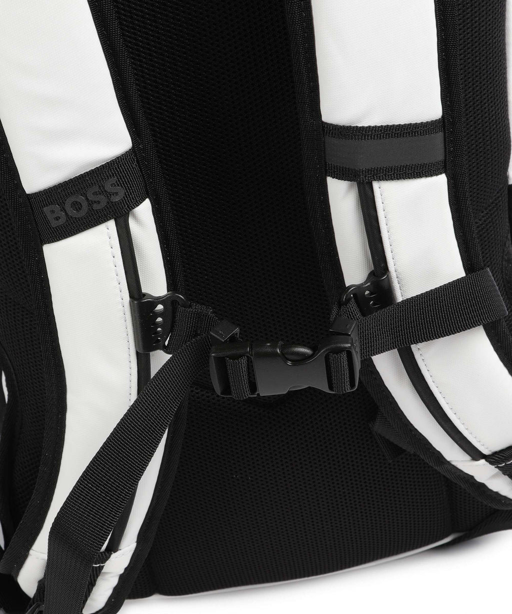 BOSS Stenson Backpack open white