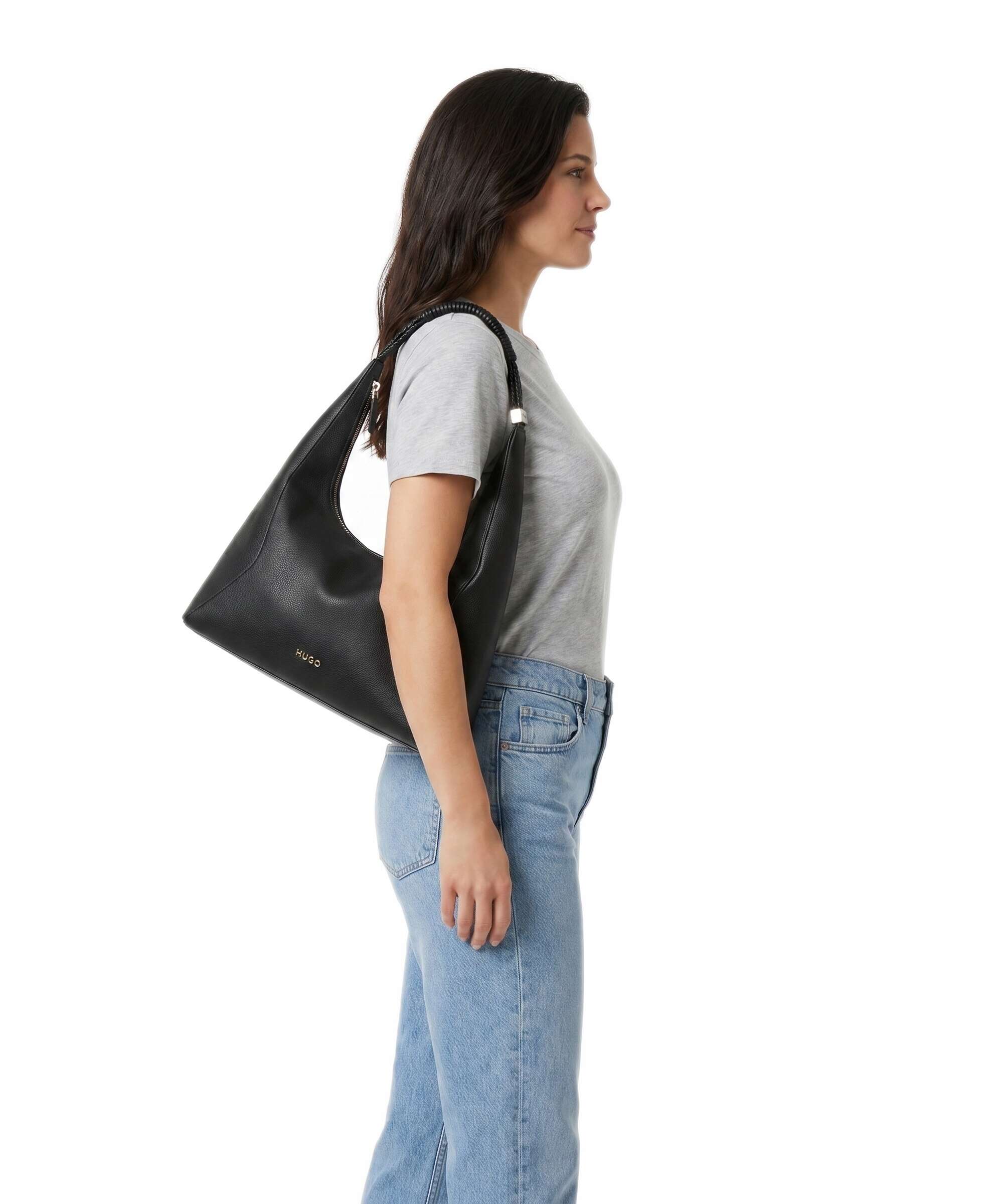 Hugo Brielle Hobo bag black