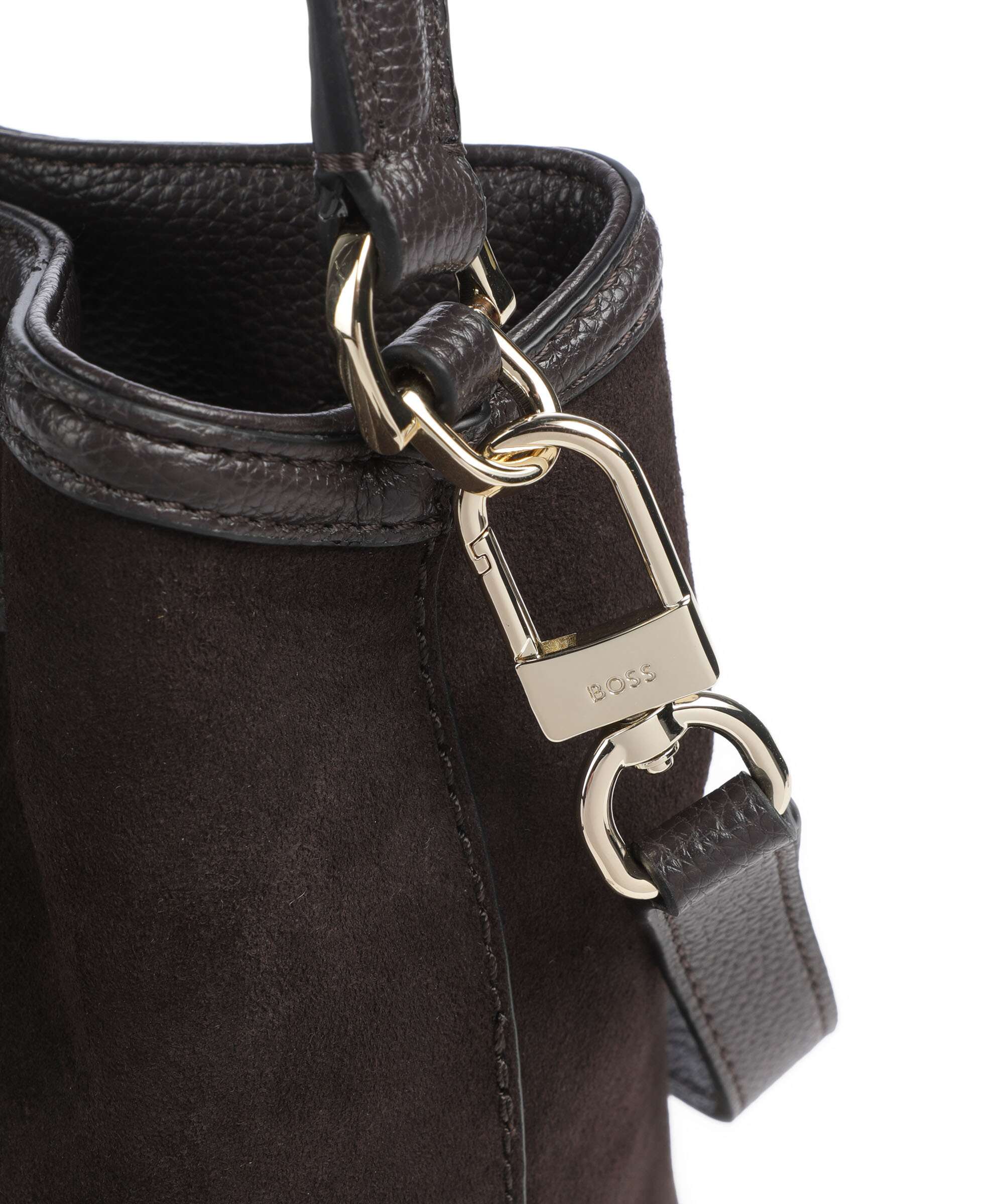 BOSS Anett Bucket bag dark brown