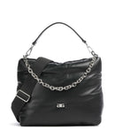 Abro Piuma_Lucido Puffer Hobo bag black/nickel