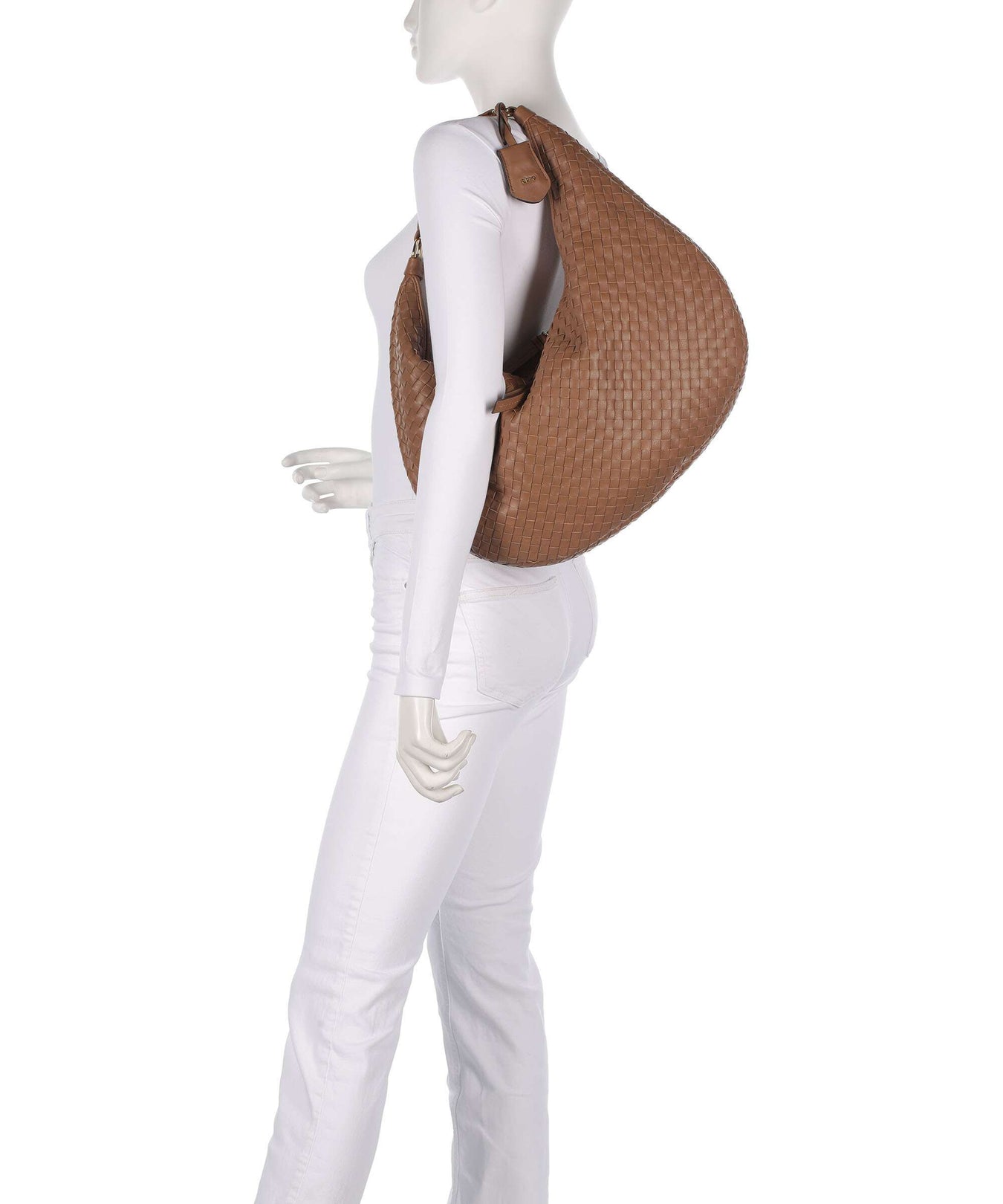 Abro Piuma Nana Hobo bag cuoio