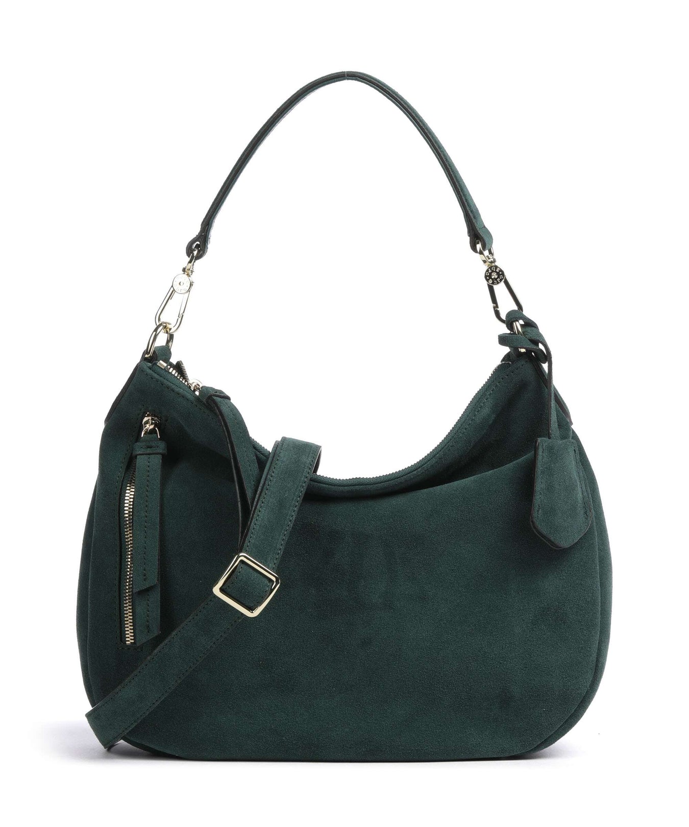 Abro Suede Juna Hobo bag pixi green