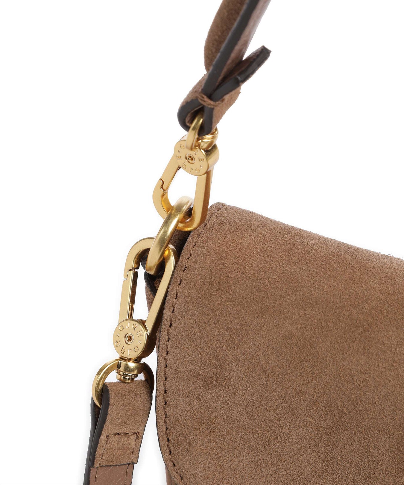 Abro Suede Camilla Shoulder bag camel