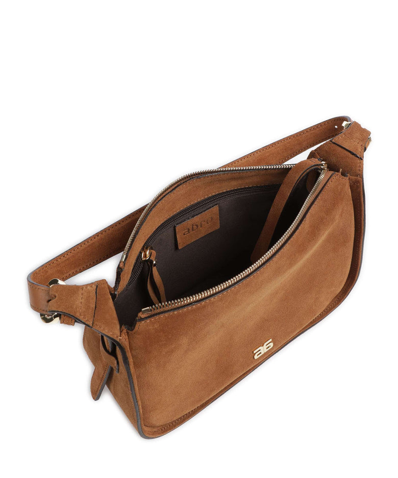 Abro Suede Best Friend Shoulder bag cuoio