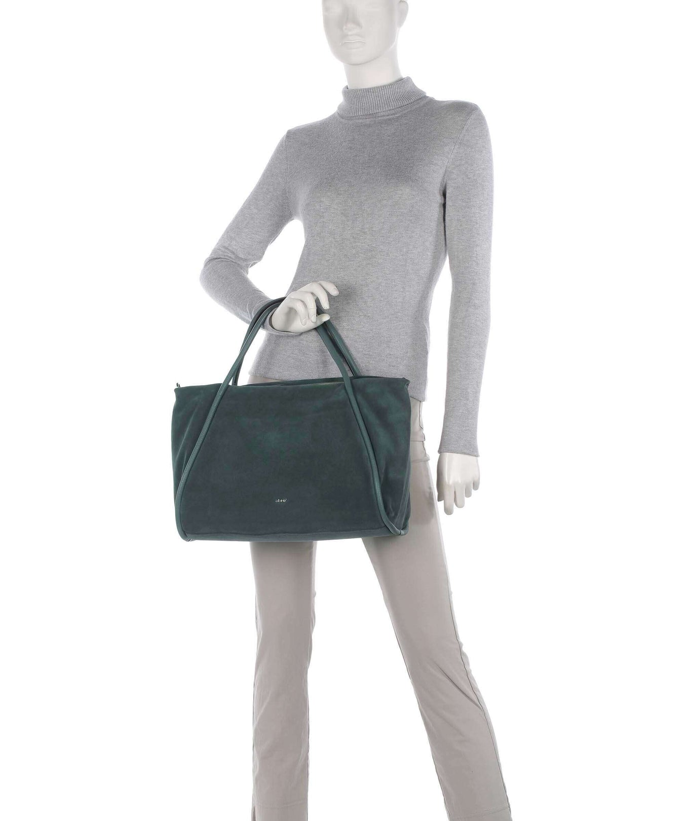 Abro Suede Willow Handbag sage