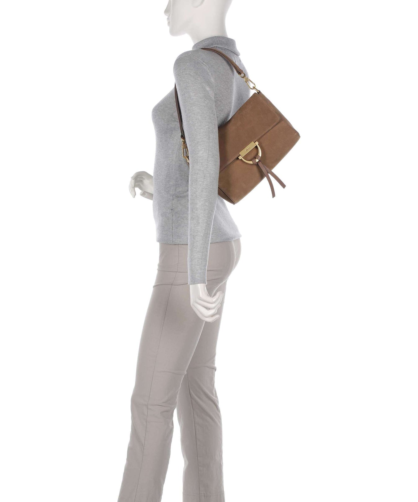 Abro Suede Temi Shoulder bag camel