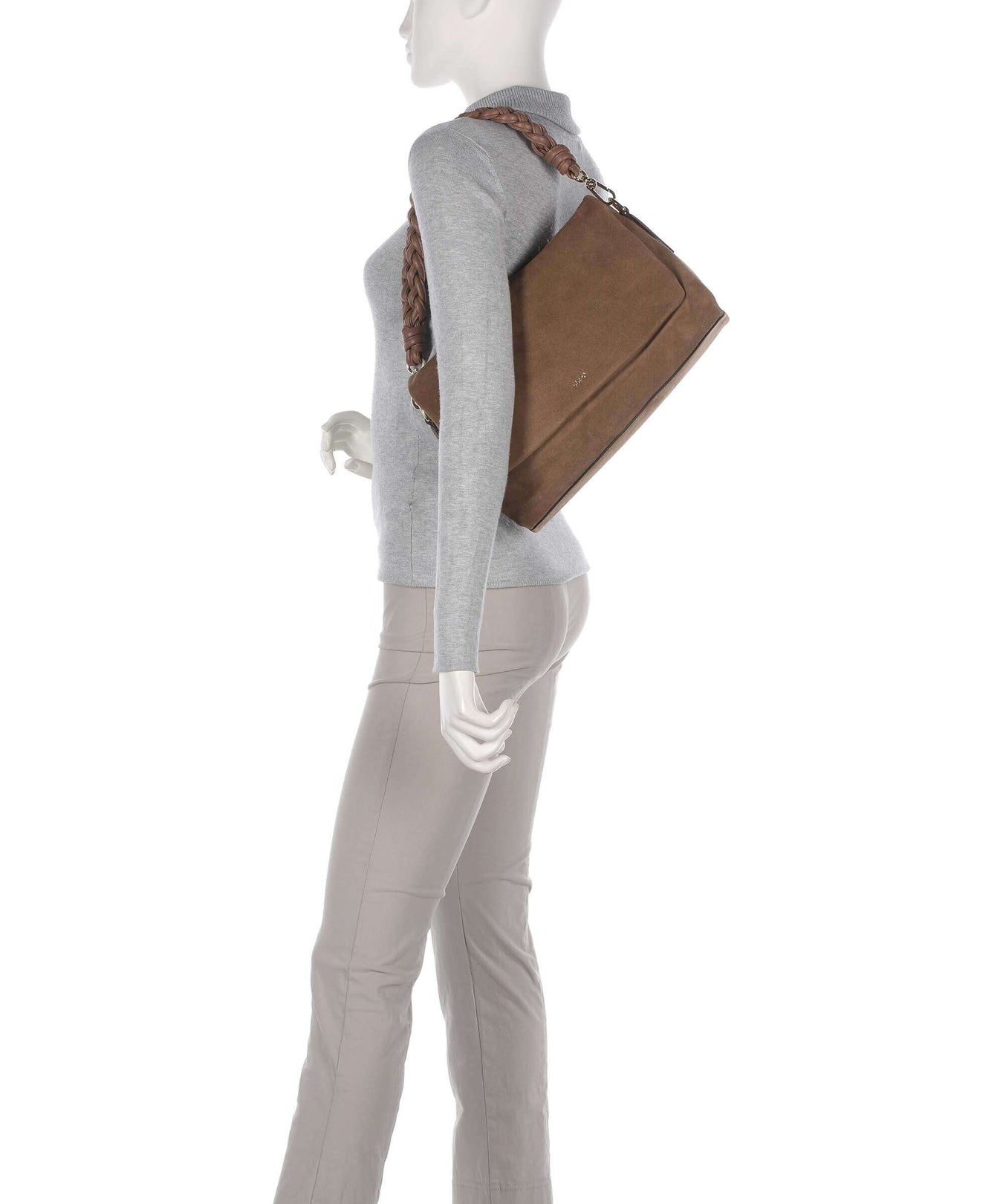 Abro Suede Soley Shoulder bag camel