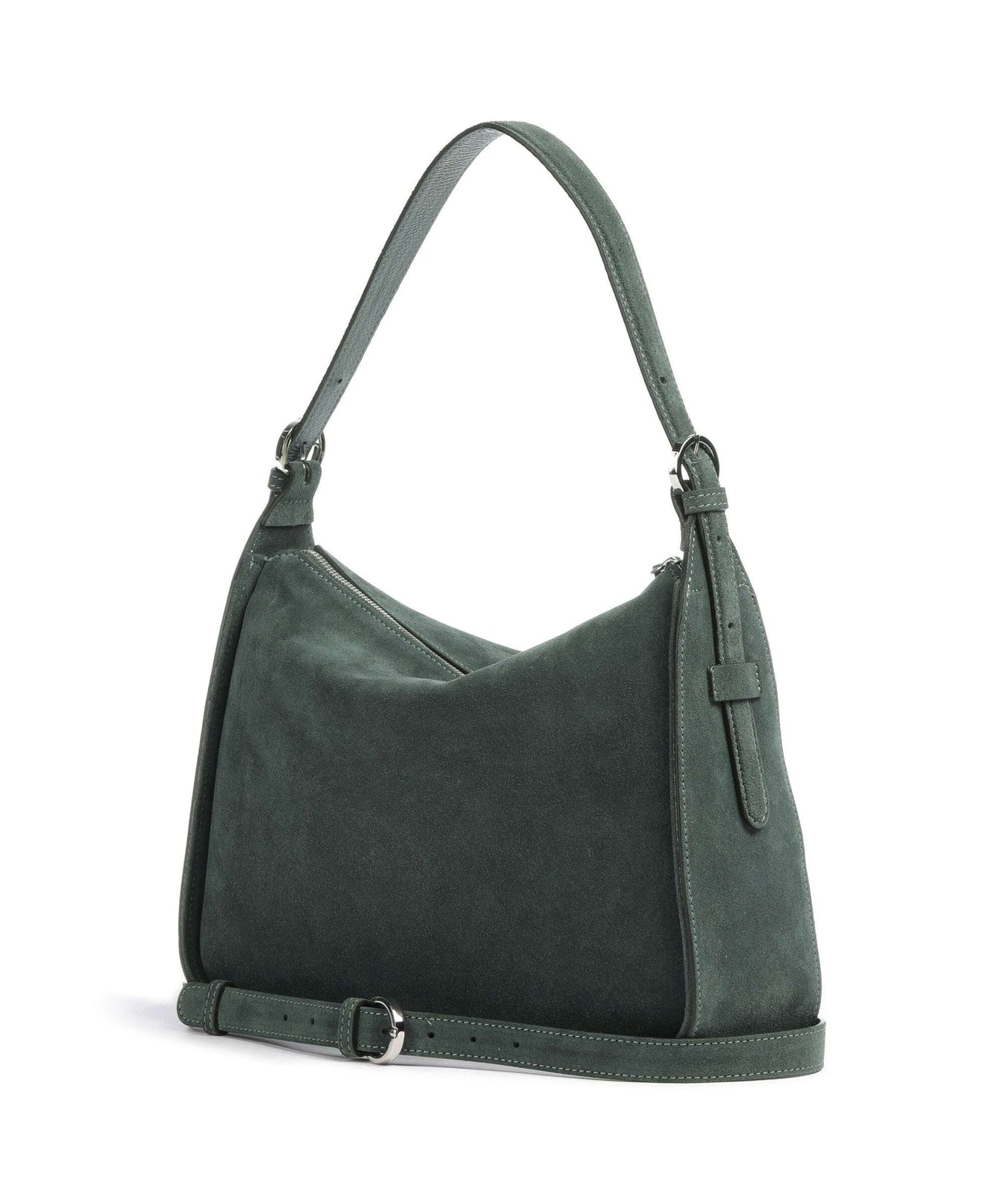 Abro Suede Best Friend Hobo bag sage