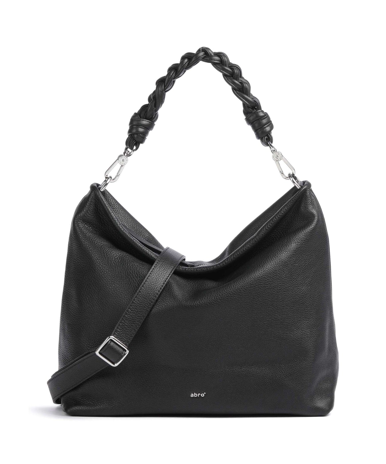 Abro Dalia Soley Hobo bag black/nickel