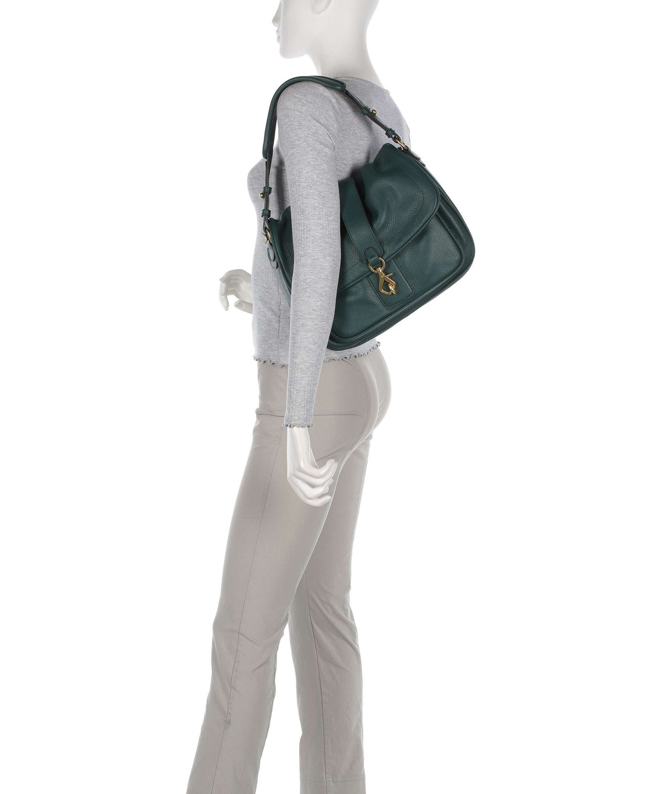 Abro Dalia Star Saddle Hobo bag pixi green