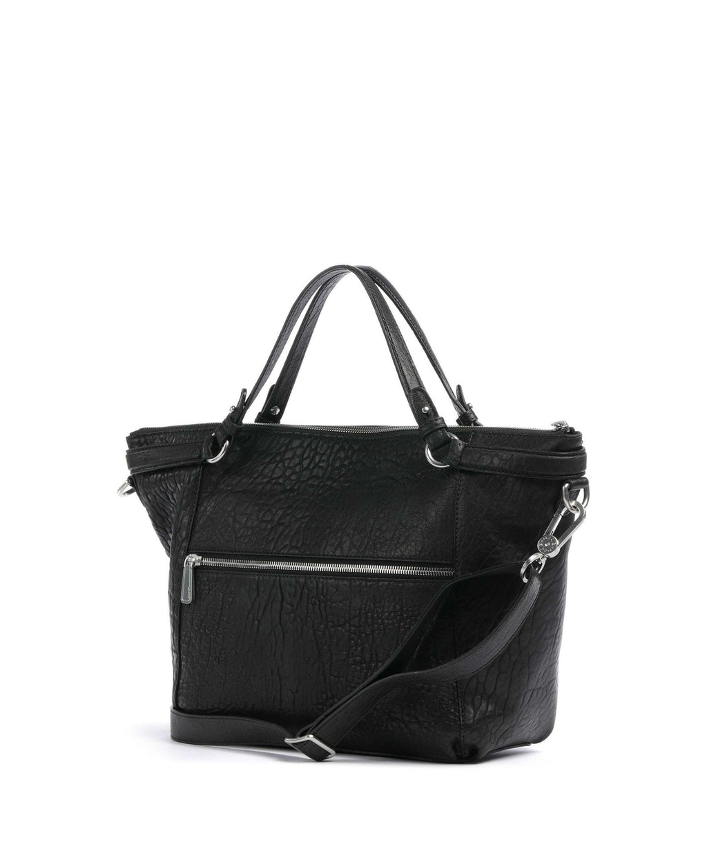 Abro Bubble Biker Handbag black/nickel
