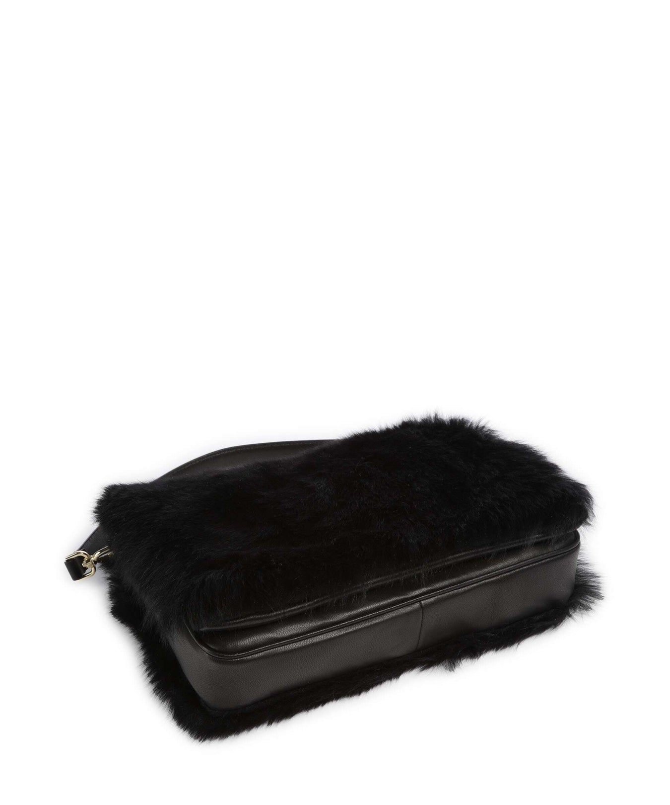 Abro Shearling Astor Shoulder bag black/gold