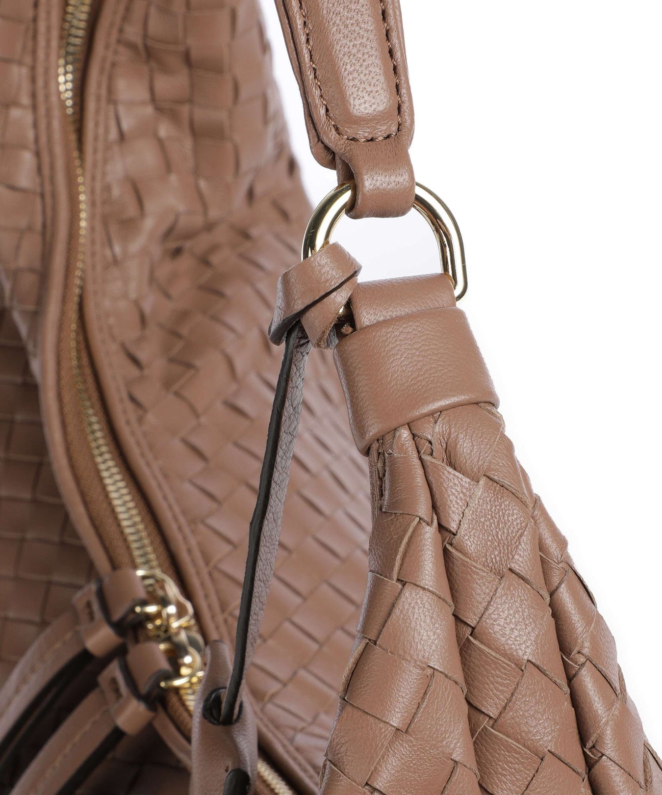 Abro Piuma Nana Hobo bag camel