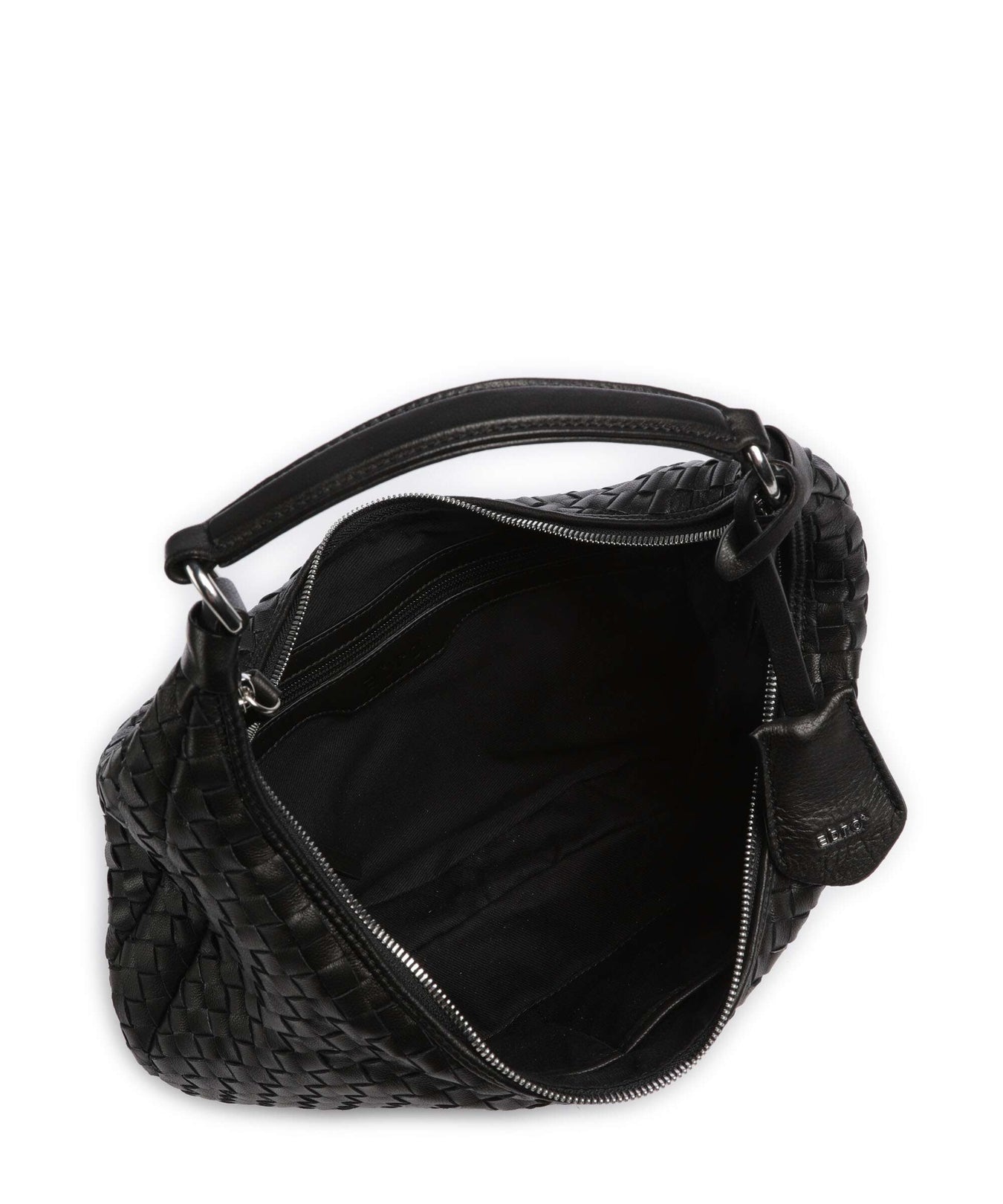 Abro Piuma Nana Hobo bag black/nickel