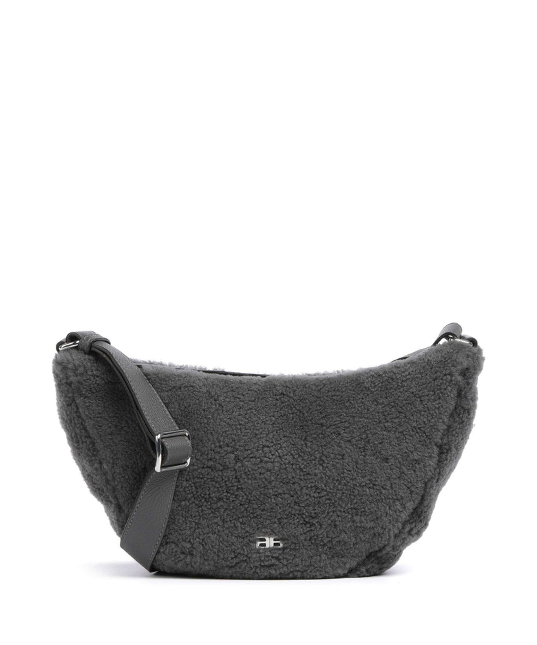 Abro Shearling By My Side Crossbody bag grey