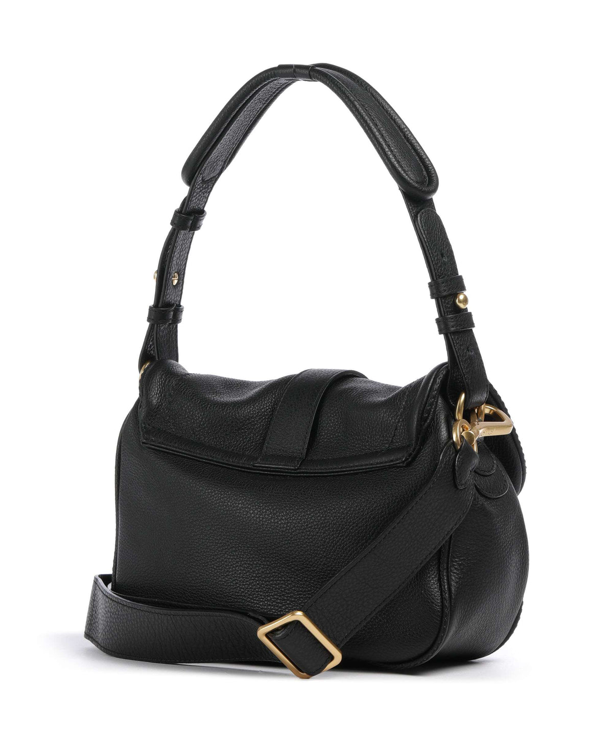 Abro Dalia Star Saddle Shoulder bag black/gold