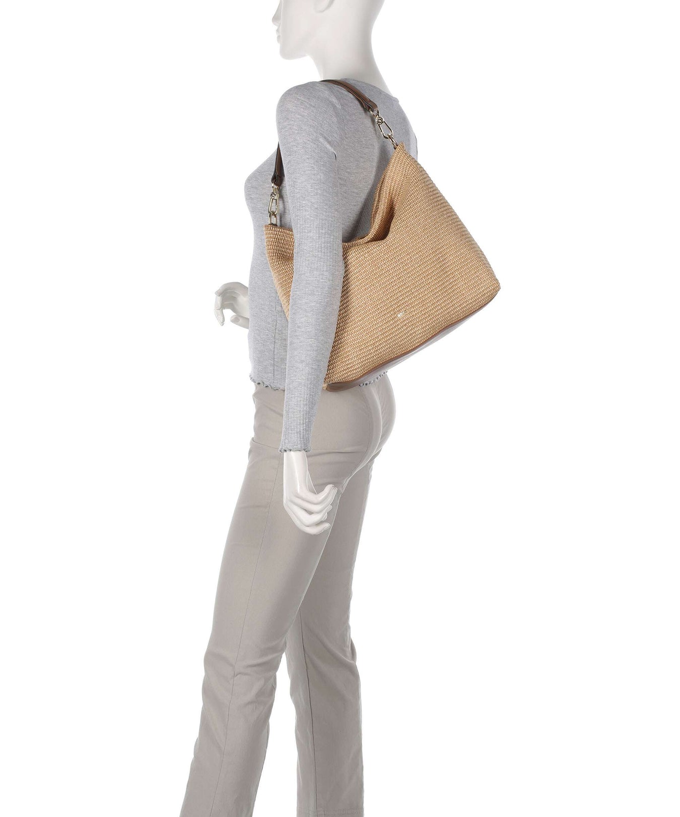 Abro Raffia Kaia Hobo bag natural