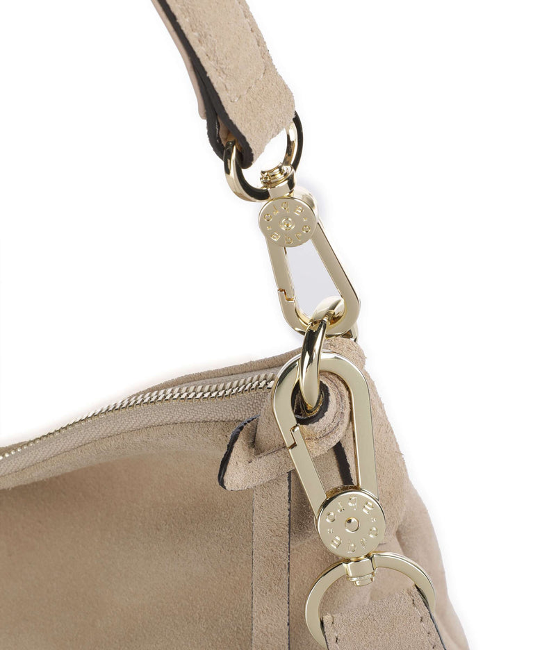 Abro Suede Juna Hobo bag natural