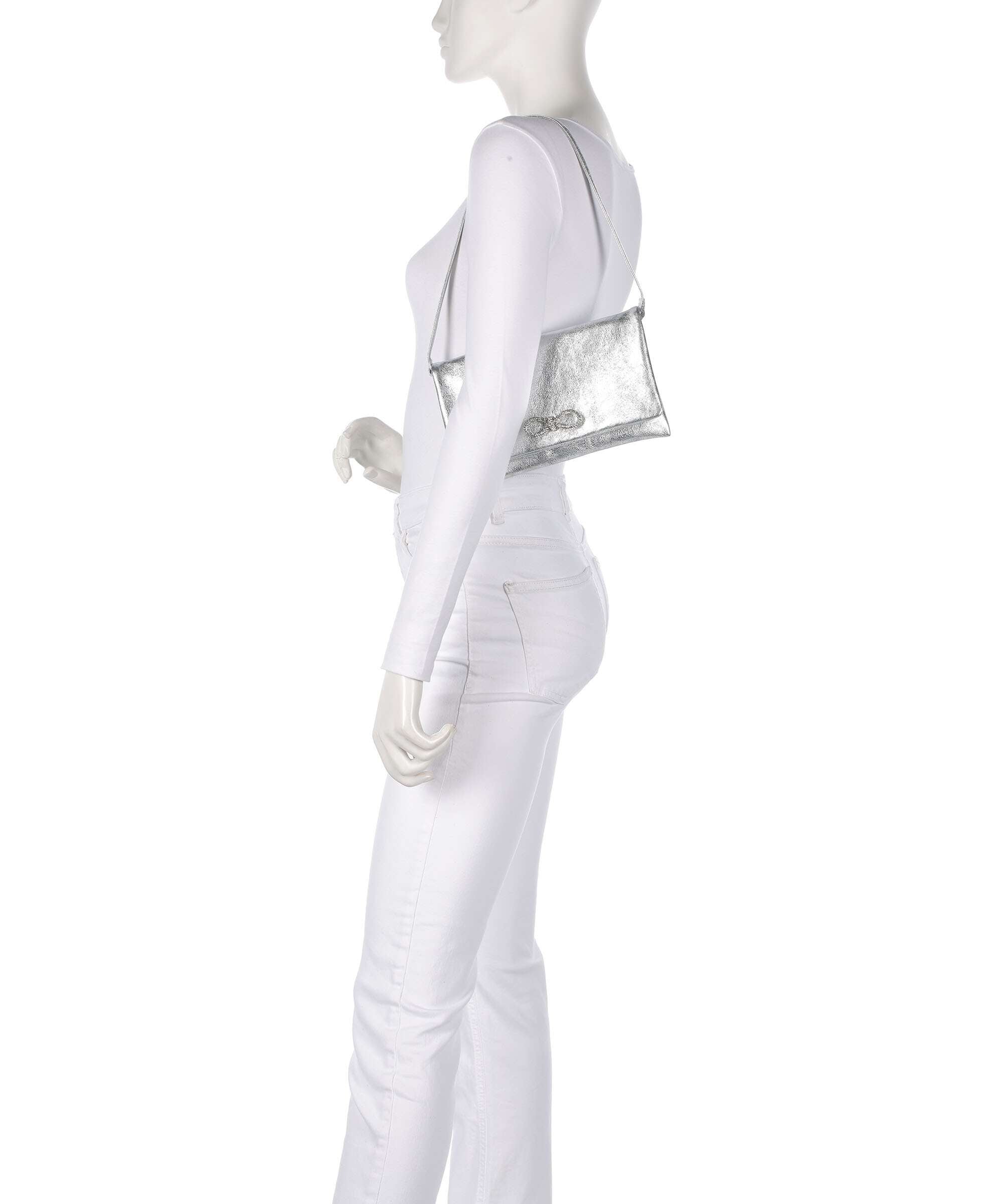 Abro Mimosa Strass Shoulder bag silver