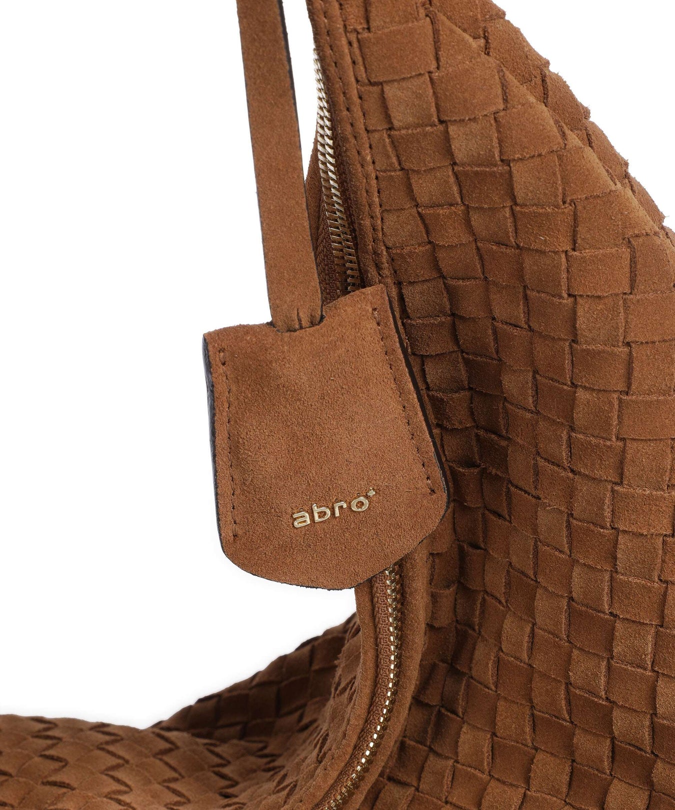 Abro Suede Nana Hobo bag cuoio