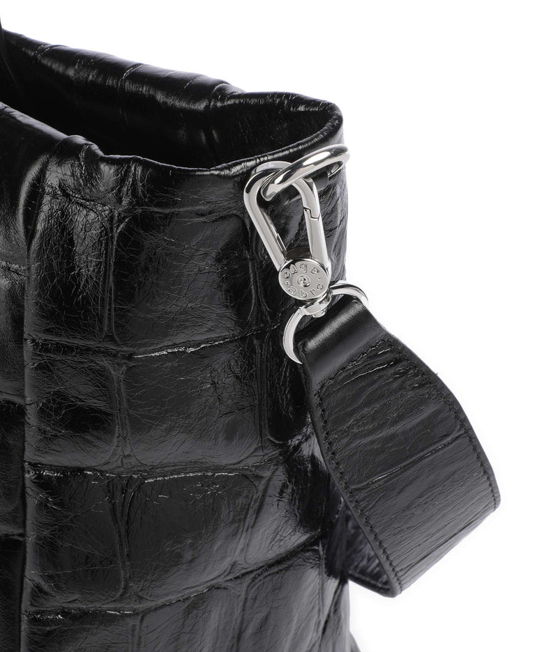 Abro Maxi Cocco Mia Handbag black/nickel