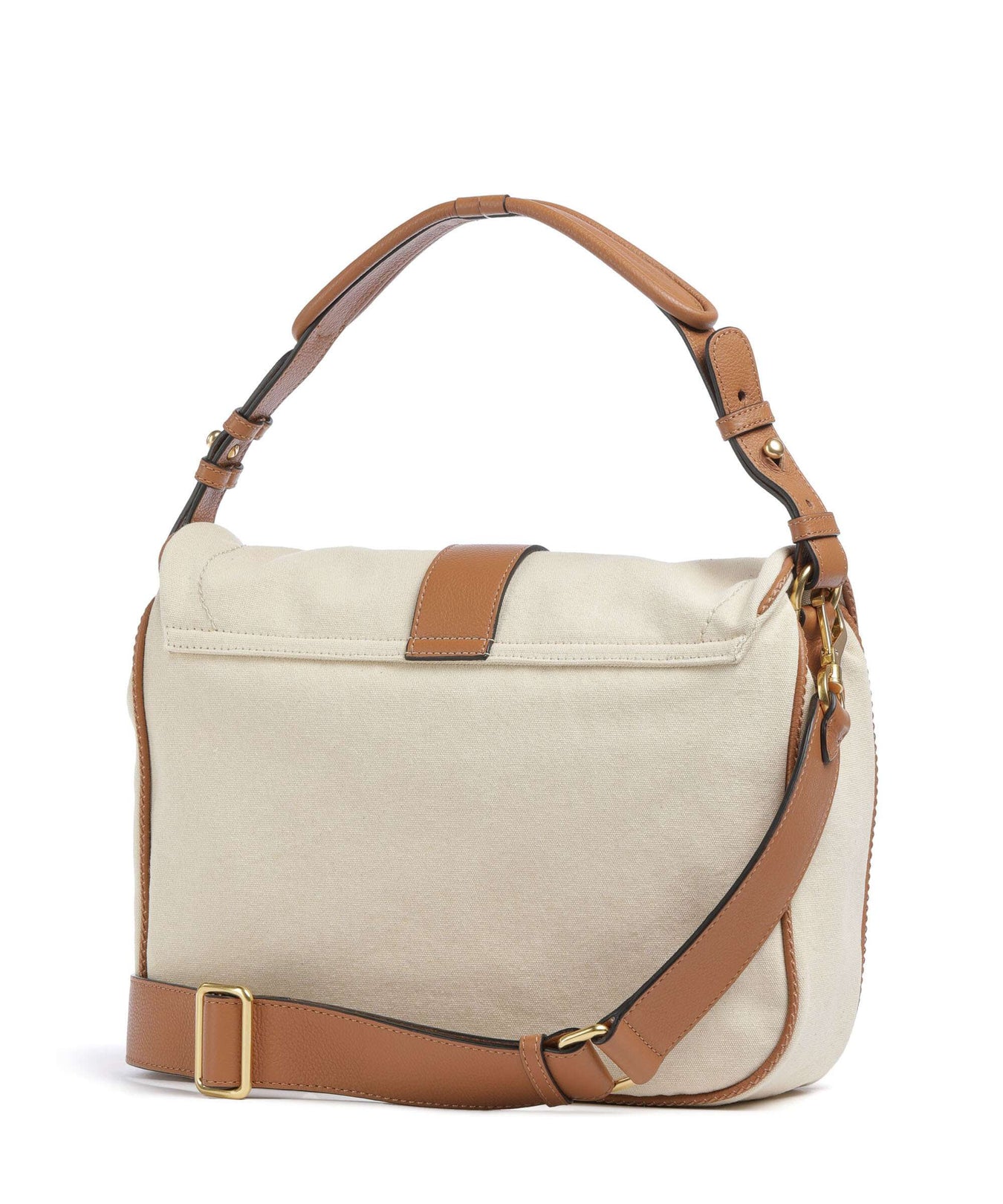 Abro Olana Star Saddle Hobo bag natural/cuoio
