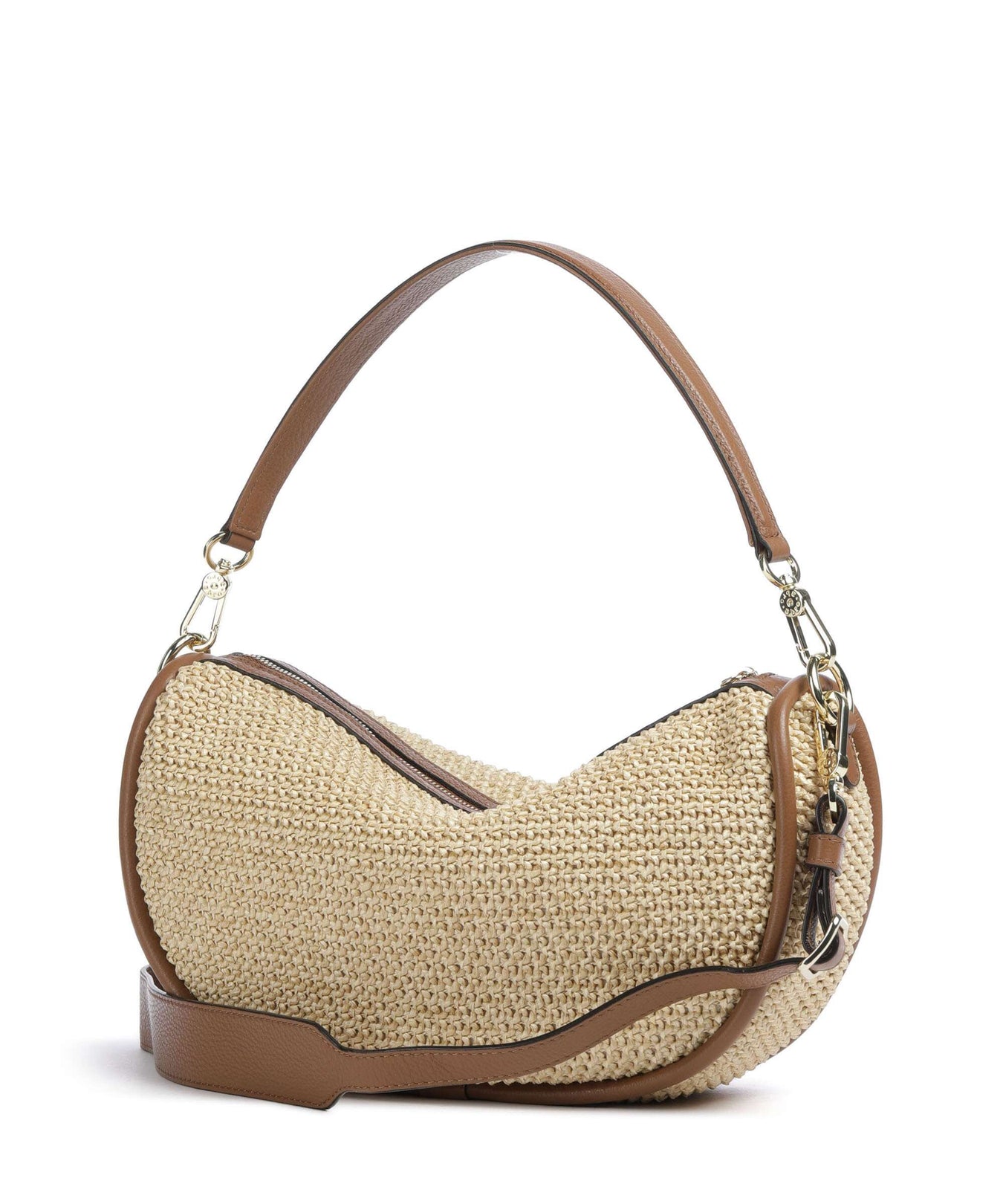 Abro Maglia Raffia Willow Hobo bag natural