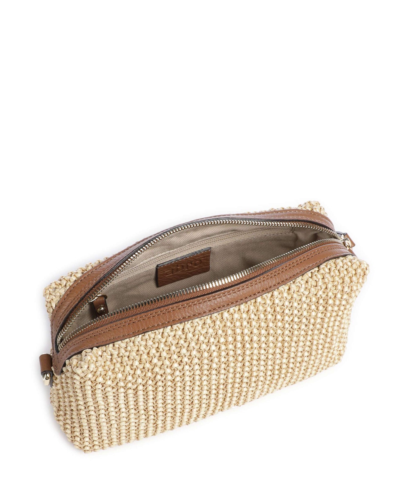 Abro Maglia Raffia Kaia Crossbody bag natural