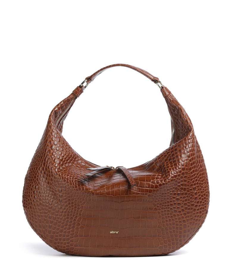 Abro Cocco Mondial Nana Big Hobo bag cuoio