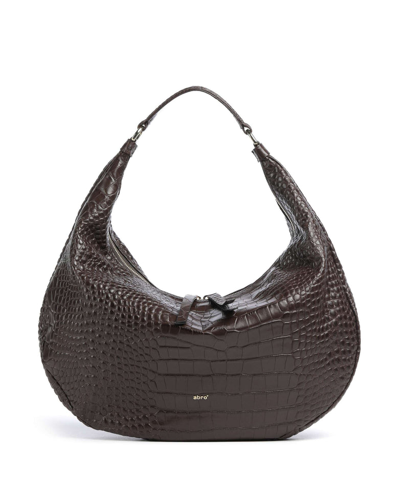 Abro Cocco Mondial Nana Big Hobo bag dark brown