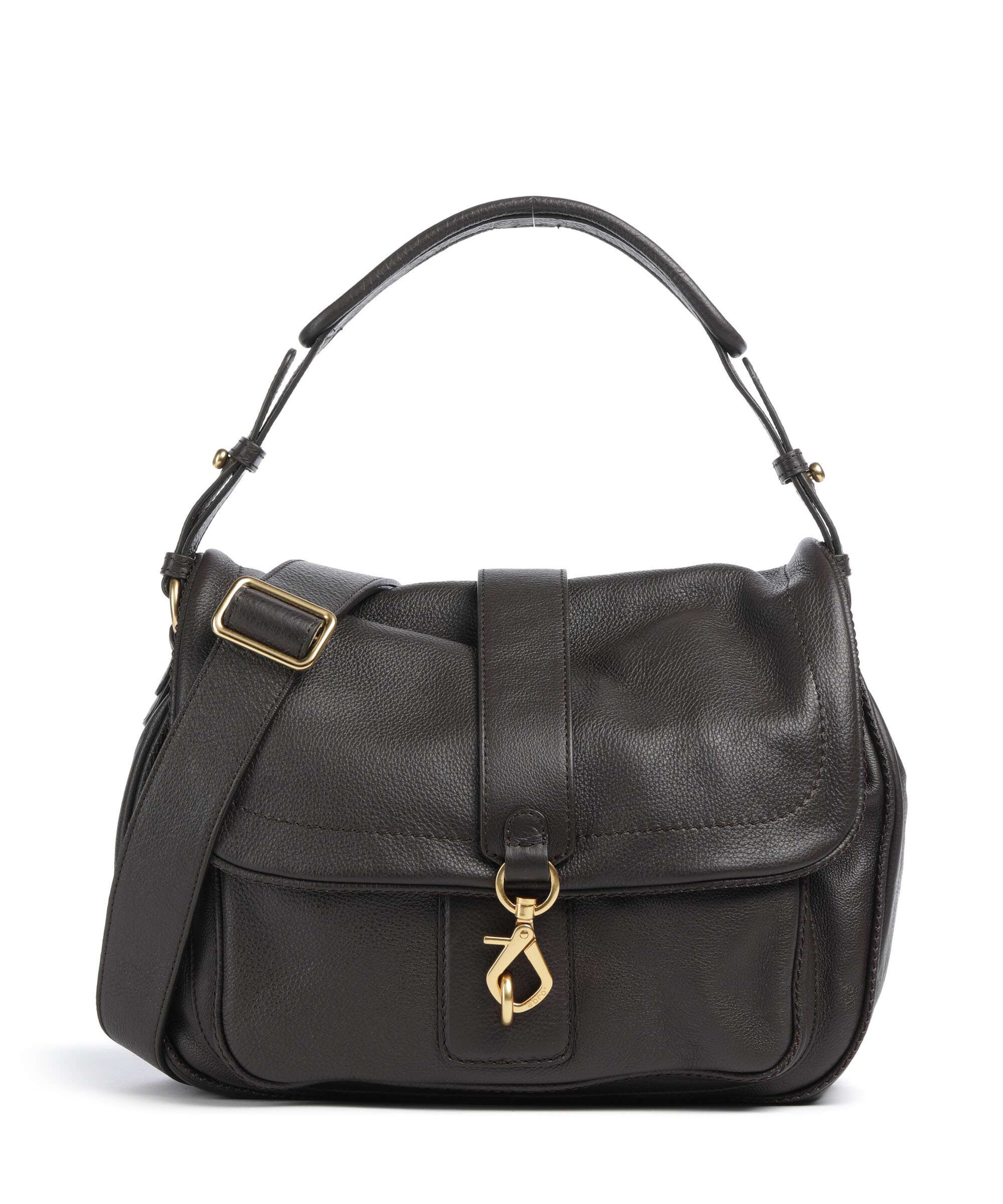 Abro Dalia Star Saddle Hobo bag dark brown