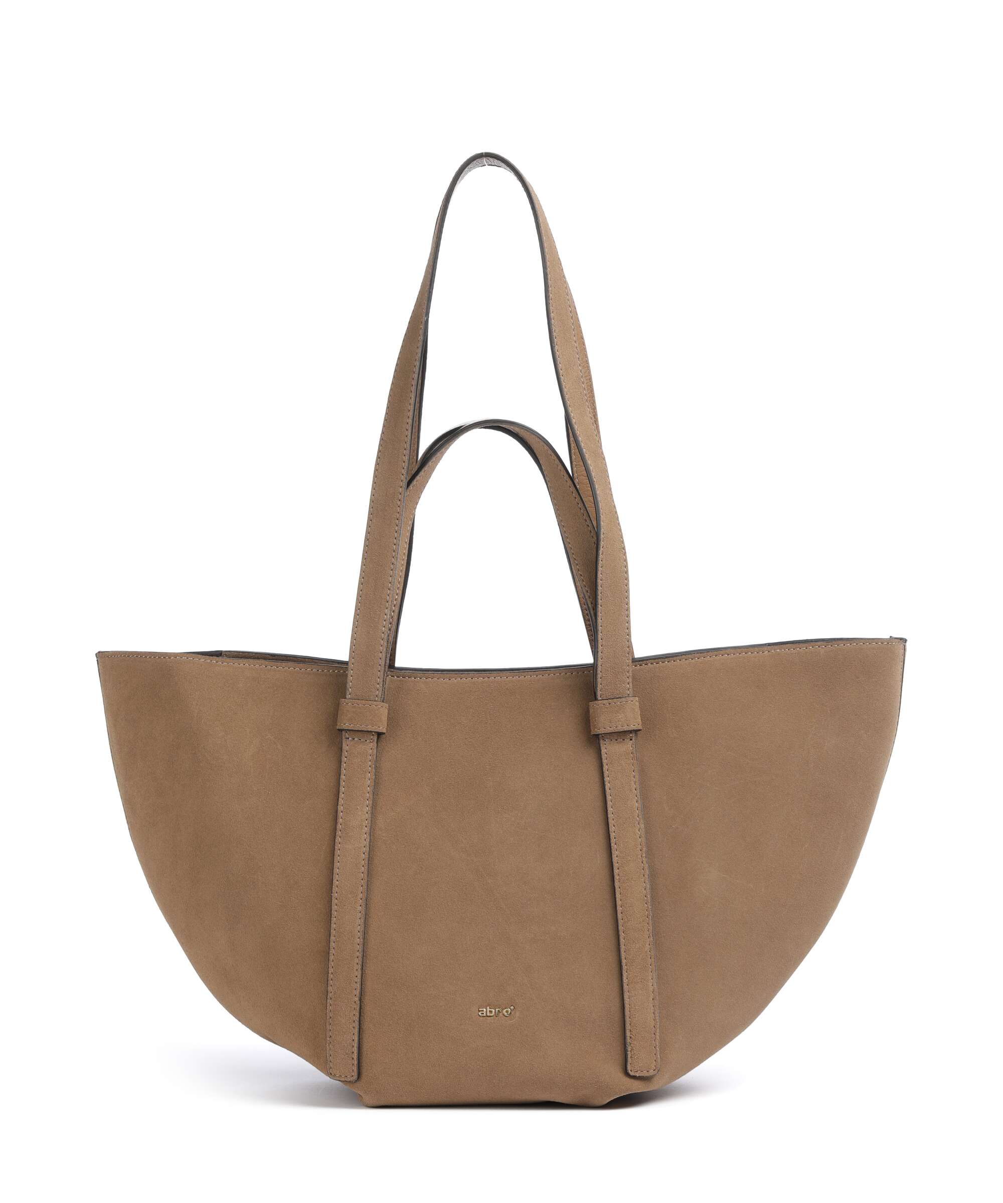 Abro Suede Cosmo Medium Tote bag camel
