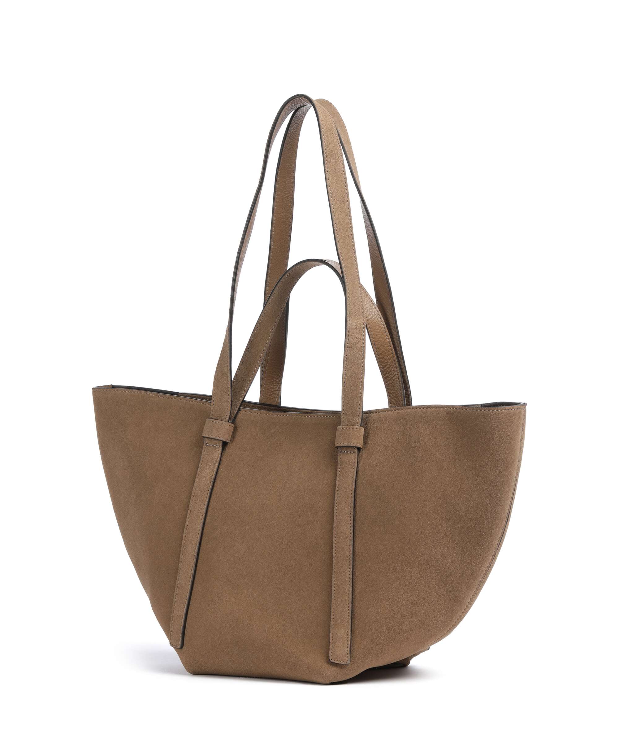 Abro Suede Cosmo Medium Tote bag camel