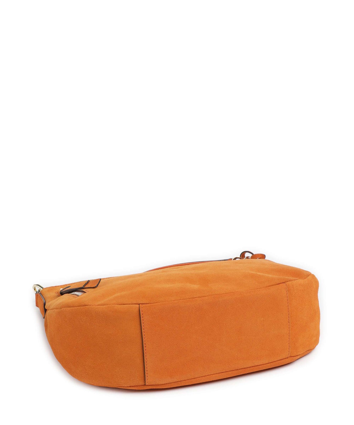Abro Suede Juna Small Hobo bag orange