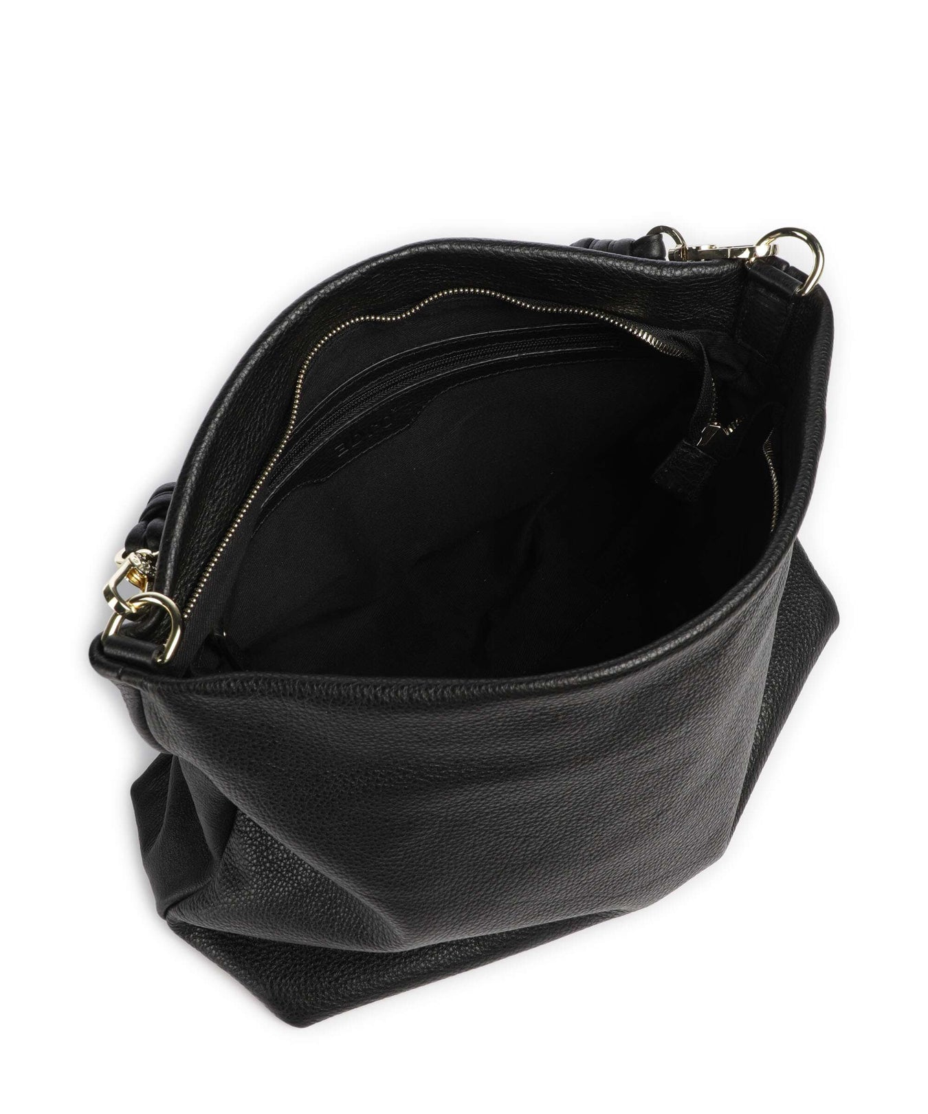 Abro Dalia Soley Hobo bag black/gold