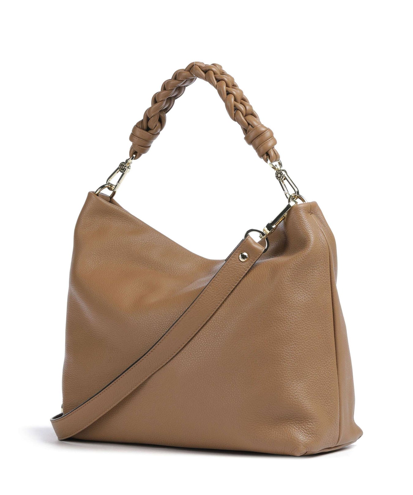 Abro Dalia Soley Hobo bag caramel/cognac