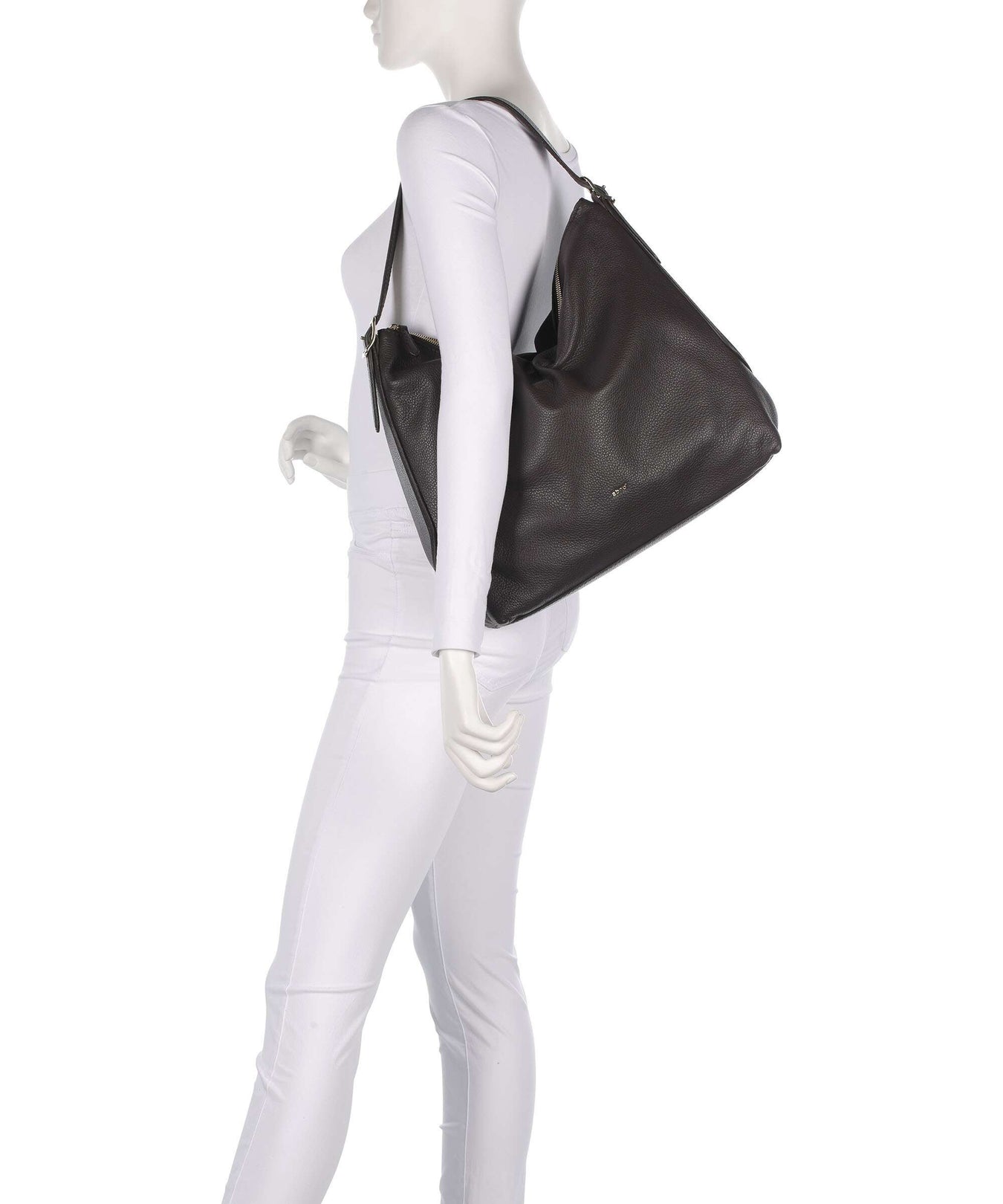 Abro Agave Carina Hobo bag dark brown