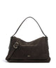 Abro Suede Carina Hobo bag dark brown
