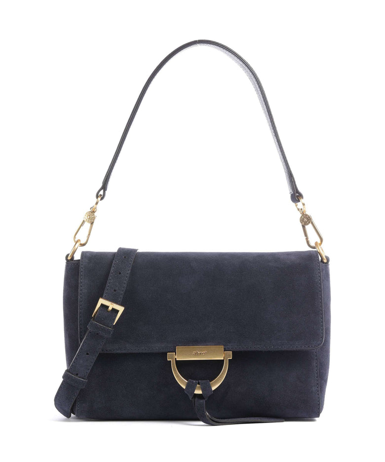 Abro Suede Temi Shoulder bag navy