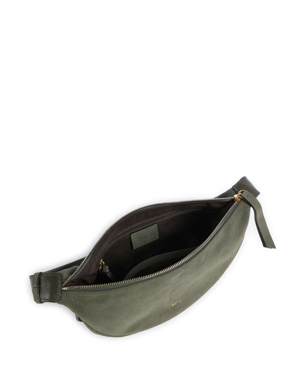 Abro Suede By My Side Small Shoulder bag oliv