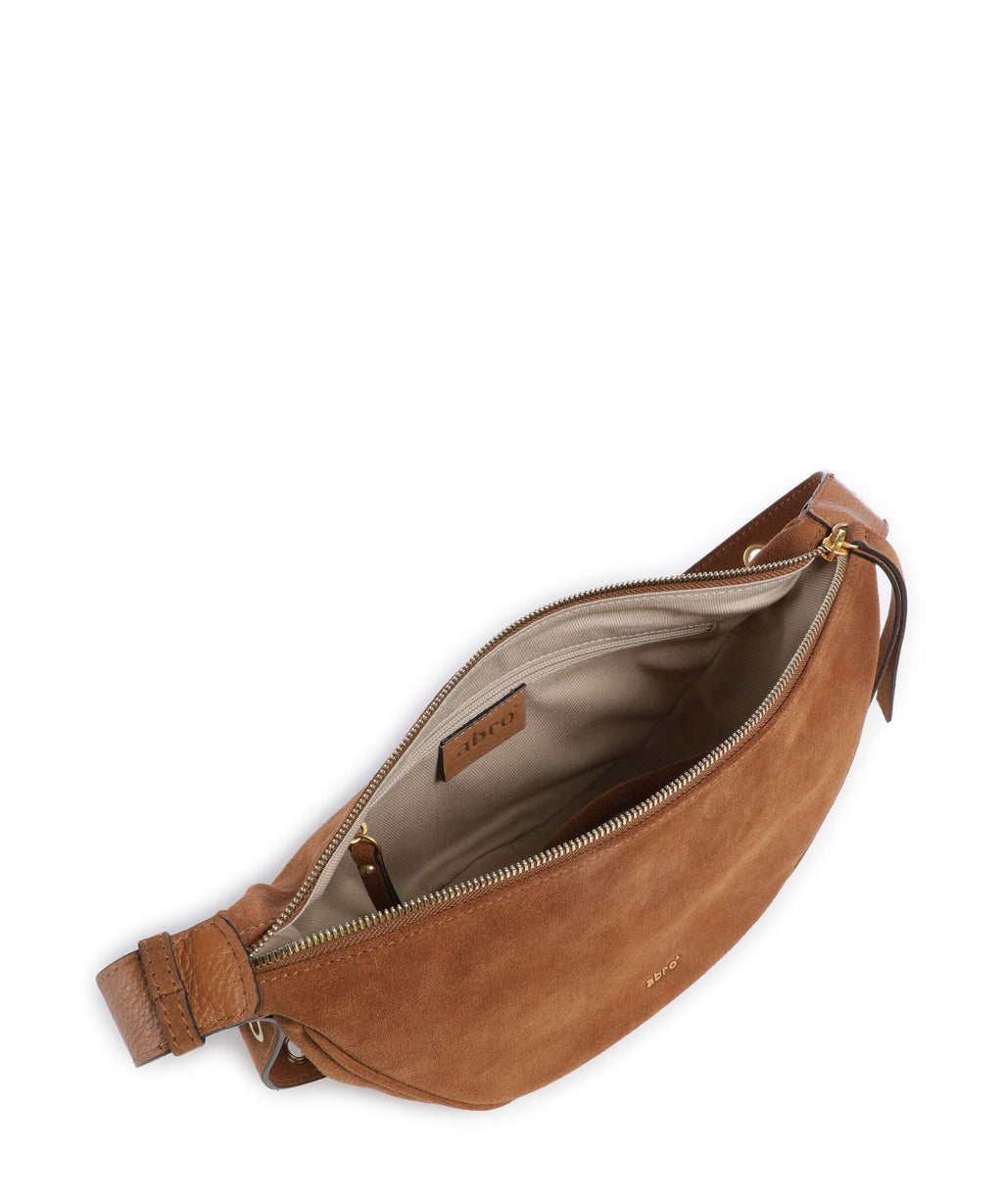 Abro Suede By My Side Small Shoulder bag cuoio