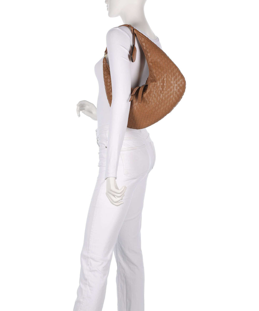 Abro Piuma Nana Small Hobo bag cuoio