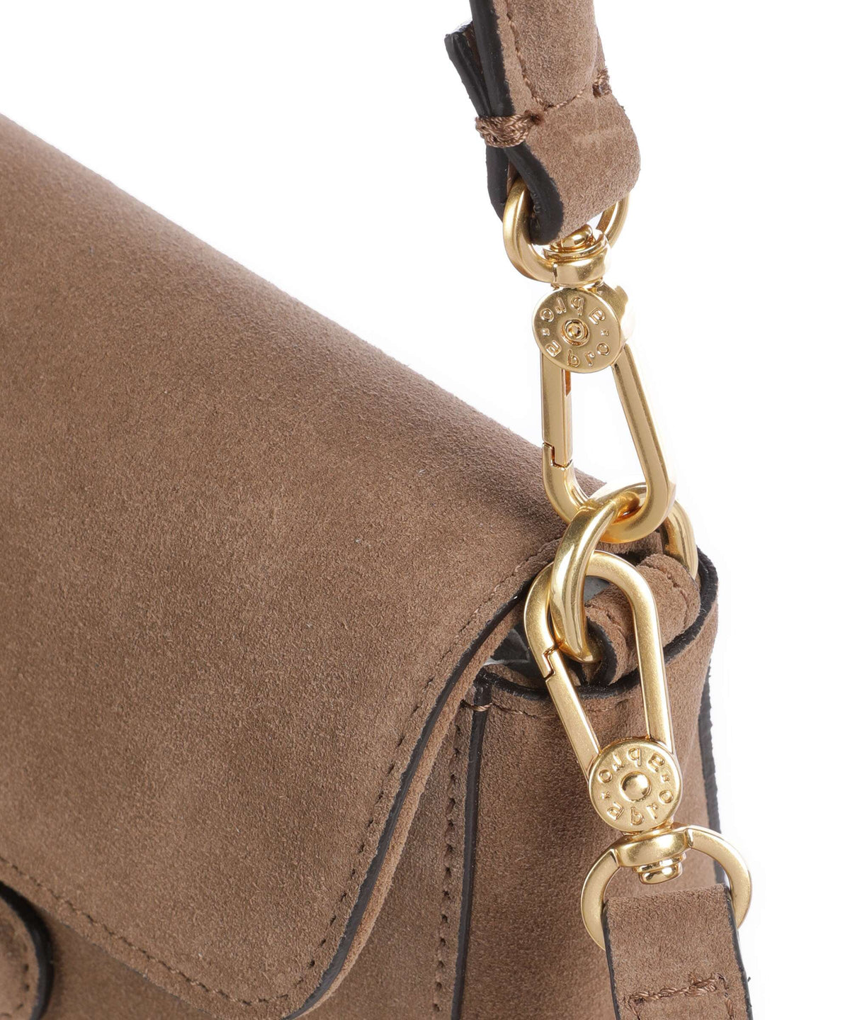 Abro Suede Camilla Shoulder bag camel
