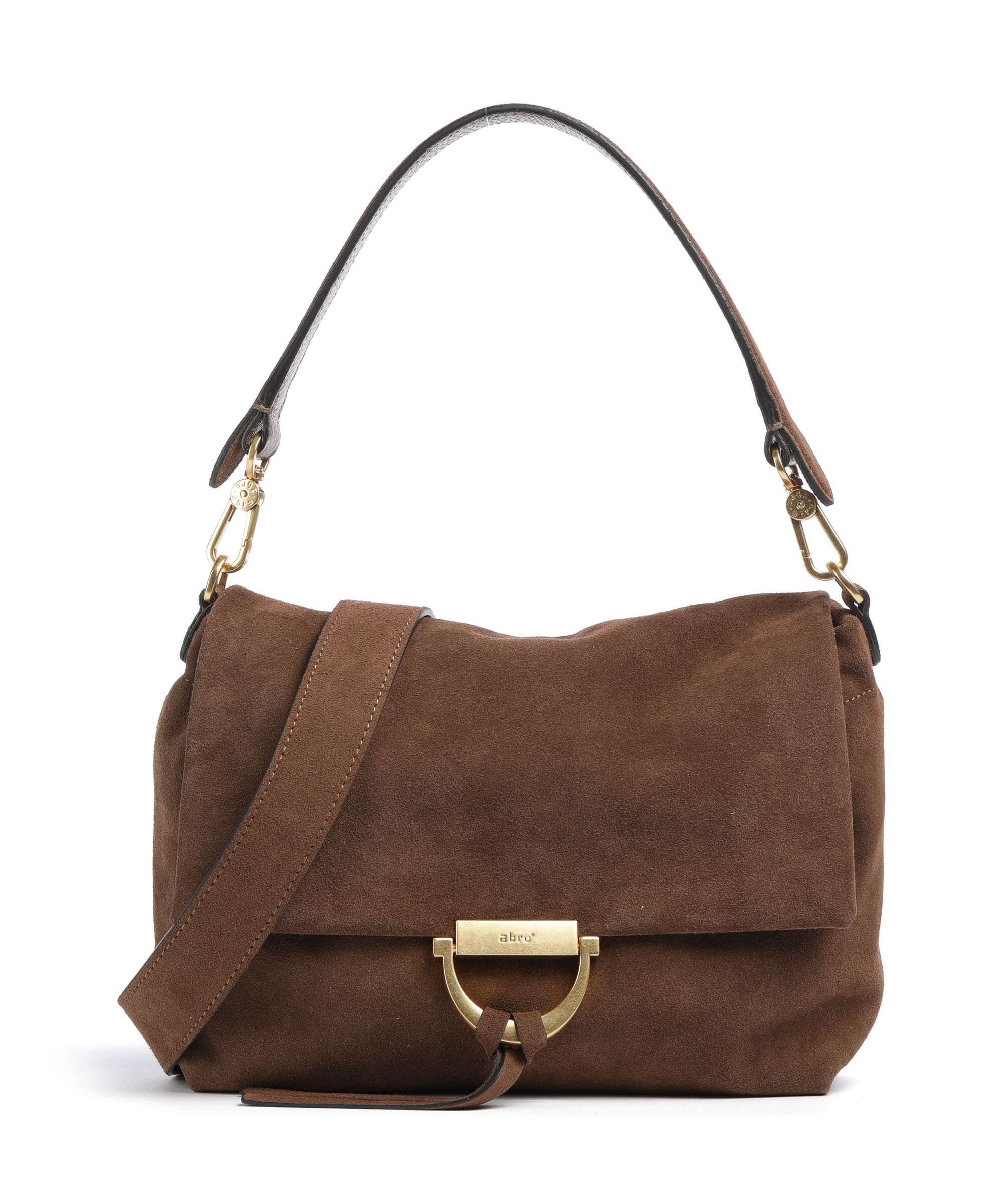 Abro Suede Temi Medium Shoulder bag wood
