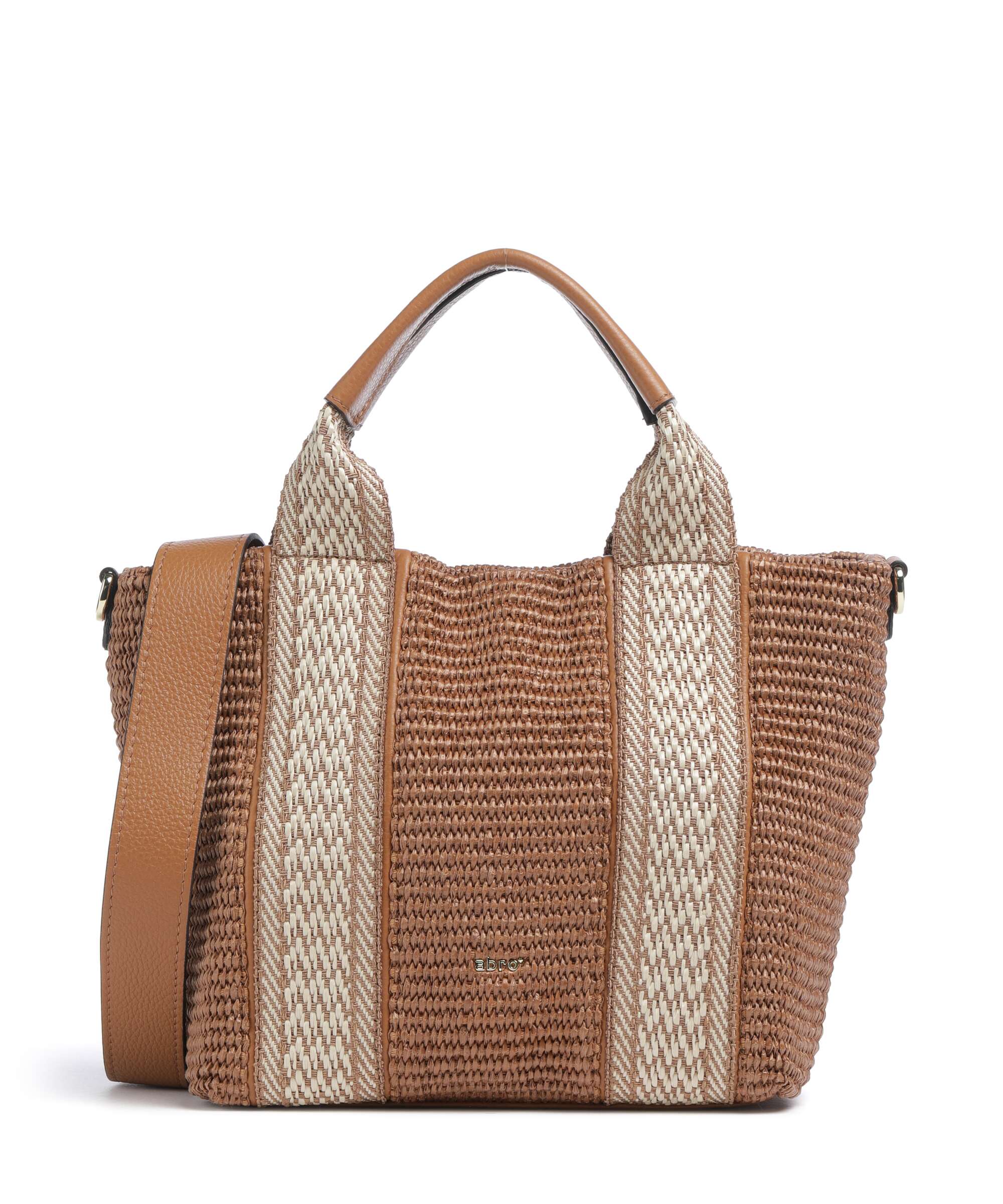 Abro Raffia Kaia Handbag caramel/cognac
