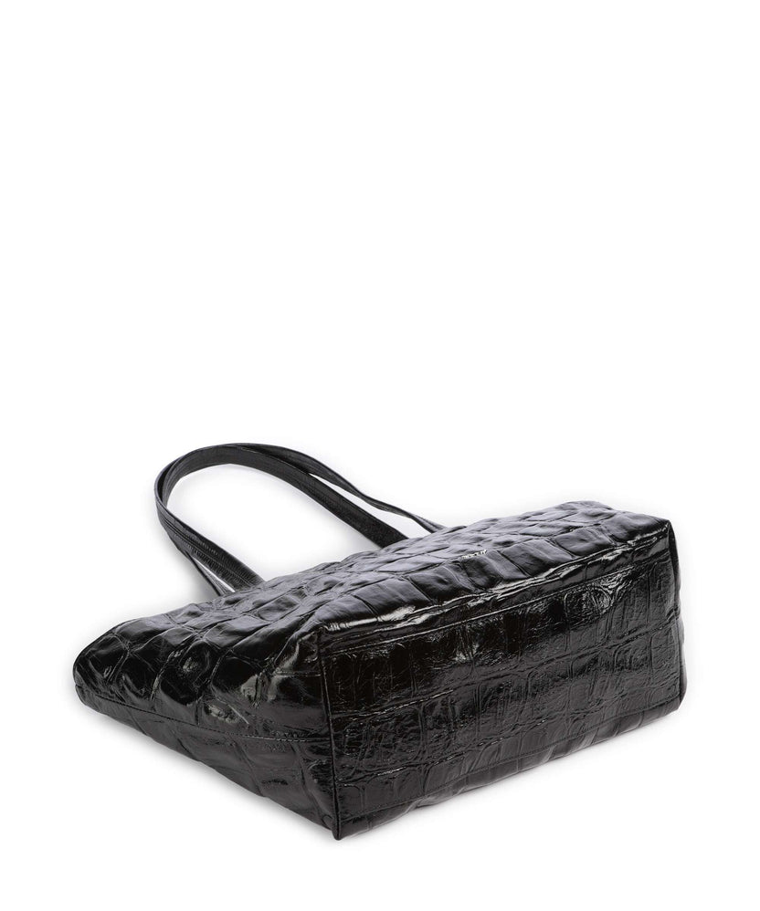 Abro Maxi Cocco Alba Shoulder bag black/nickel